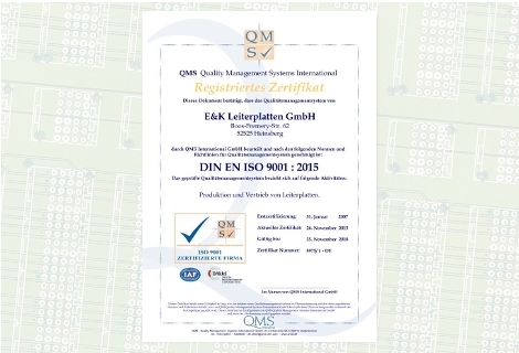 ISO-Zertifikat 2015